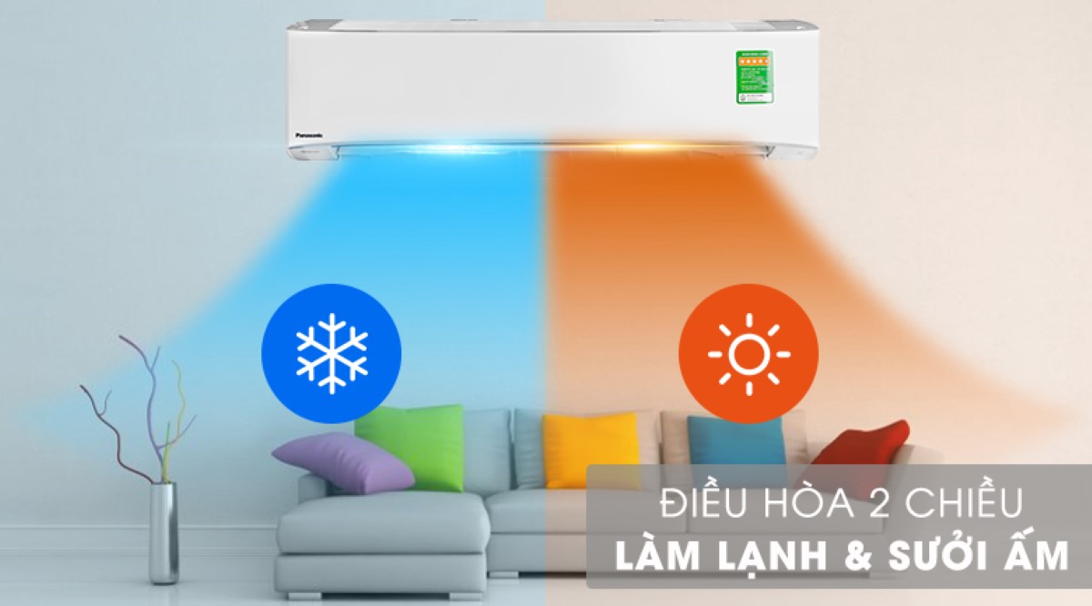 Điều hòa Panasonic 2 chiều Inverter 18.000BTU CS-YZ18UKH-8